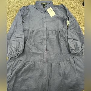 Brand new corduroy shirt dress